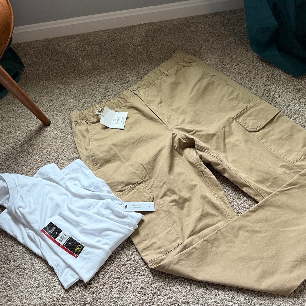 Men's Tan Cargo Pants